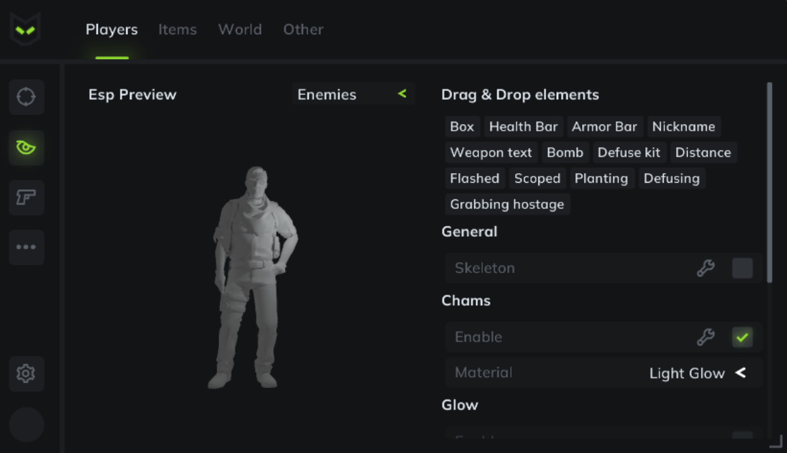 CS2 Predator in-game menu